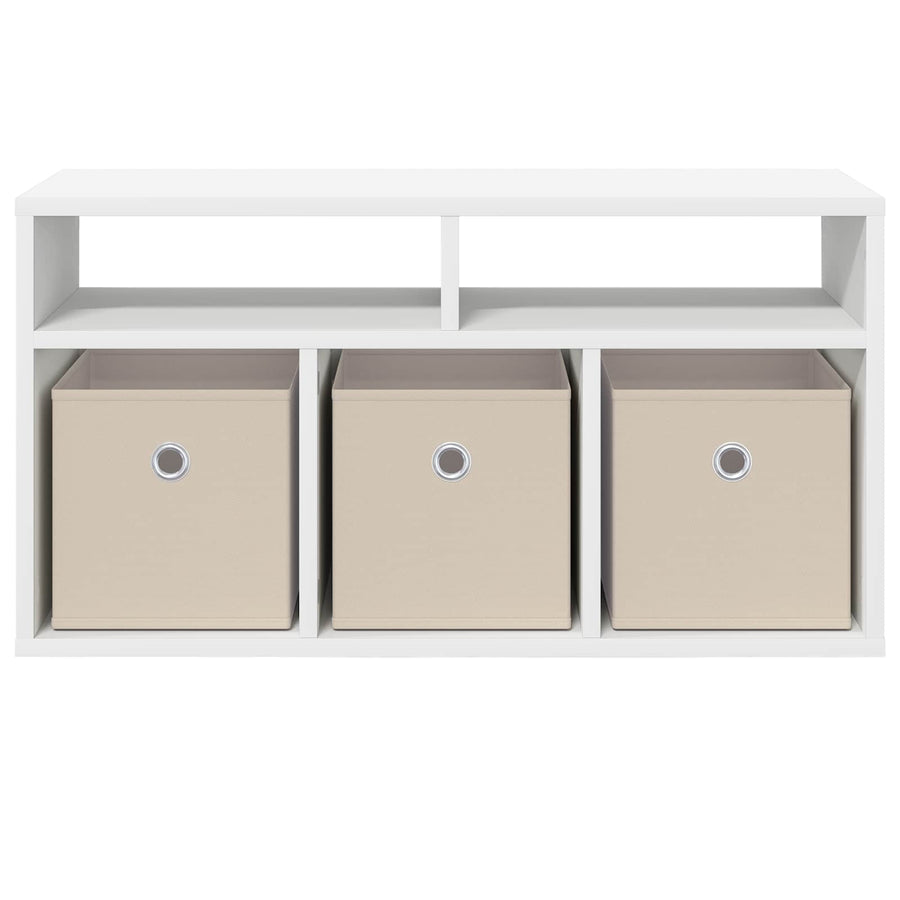 Lowboard with Drawer White 72 x 22.5 x 38 cm