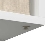 Lowboard with Drawer White 87 x 27.5 x 43 cm