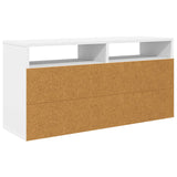 Lowboard with Drawer White 87 x 27.5 x 43 cm - Low Angle