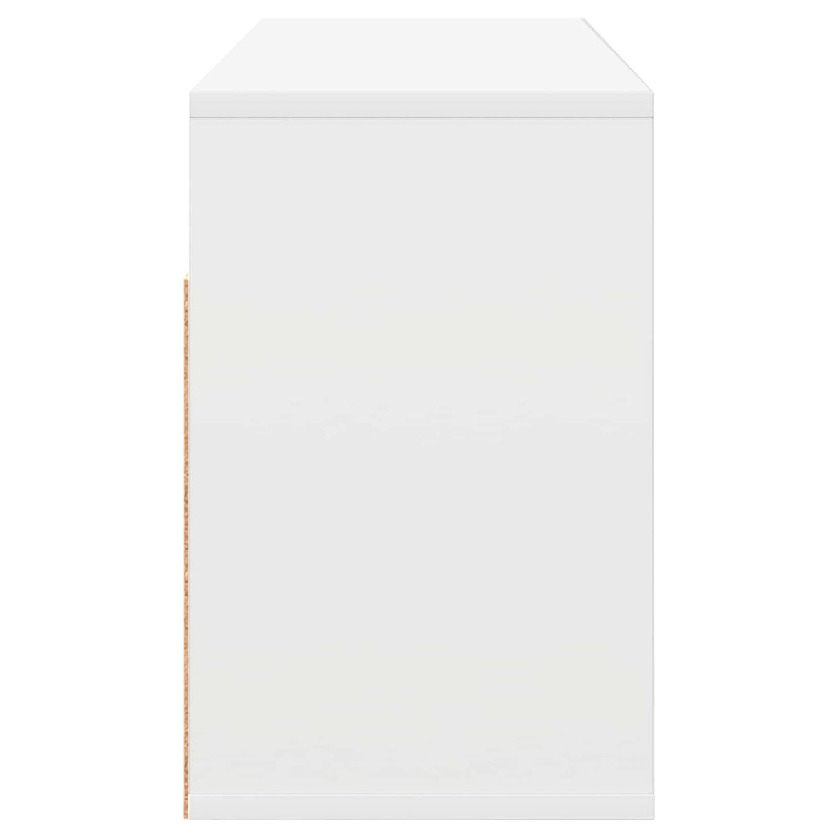Lowboard with Drawer White 87 x 27.5 x 43 cm
