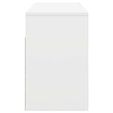 Lowboard with Drawer White 87 x 27.5 x 43 cm