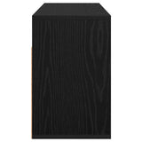 Lowboard with Drawer Black Oak 87 x 27.5 x 43 cm