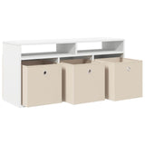 Lowboard with Drawer White 102 x 32 x 48.5 cm - 45-Degree Angle
