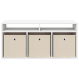 Lowboard with Drawer White 102 x 32 x 48.5 cm