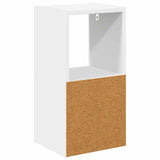 Bedside Table 2 pcs White 25.5 x 22 x 49.5 cm Engineered Wood - Low Angle