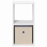 Bedside Table 2 pcs White 25.5 x 22 x 49.5 cm Engineered Wood
