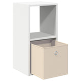 Bedside Table 2 pcs White 30.5 x 27 x 59.5 cm Engineered Wood - 45-Degree Angle