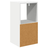 Bedside Table 2 pcs White 30.5 x 27 x 59.5 cm Engineered Wood - Low Angle
