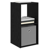 Bedside Table with Drawer 2 pcs Black Oak 30.5 x 27 x 59.5 cm