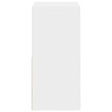 Bedside Table 2 pcs White 35 x 32 x 68.5 cm Engineered Wood - Close-Up Angle