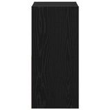 Bedside Table 2 pcs Black Oak 35 x 32 x 68.5 cm Engineered Wood