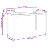 Standing Bar Table Engineered Wood Rectangular
