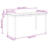 Standing Bar Table Engineered Wood Rectangular - Low Angle