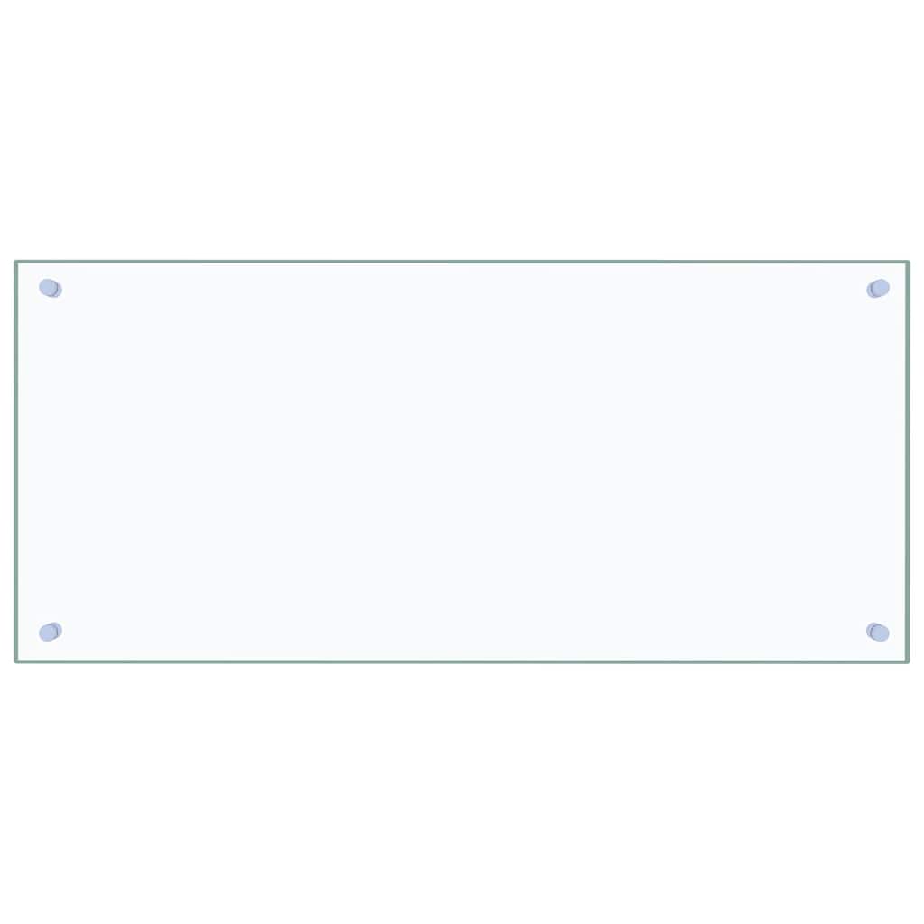 Kitchen Backsplash 2 pcs Transparent 90 x 40 cm Tempered Glass