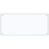 Kitchen Backsplash 2 pcs Transparent 90 x 40 cm Tempered Glass - Top-Down View