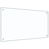 Kitchen Backsplash 2 pcs Transparent 90 x 50 cm Tempered Glass