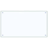 Kitchen Backsplash 2 pcs Transparent 90 x 50 cm Tempered Glass
