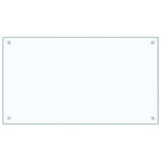 Kitchen Backsplash 2 pcs Transparent 90 x 50 cm Tempered Glass