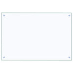 Kitchen Backsplash 2 pcs Transparent 90 x 60 cm Tempered Glass