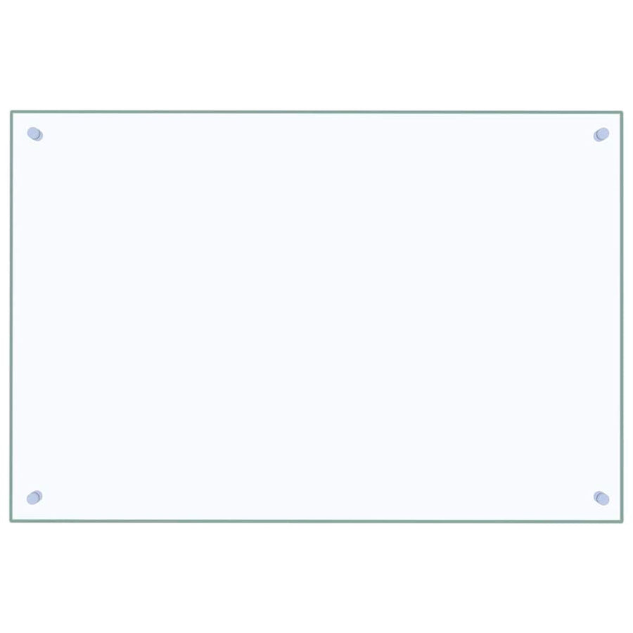 Kitchen Backsplash 2 pcs Transparent 90 x 60 cm Tempered Glass
