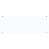 Kitchen Backsplash 2 pcs Transparent 100 x 40 cm Tempered Glass - Top-Down View