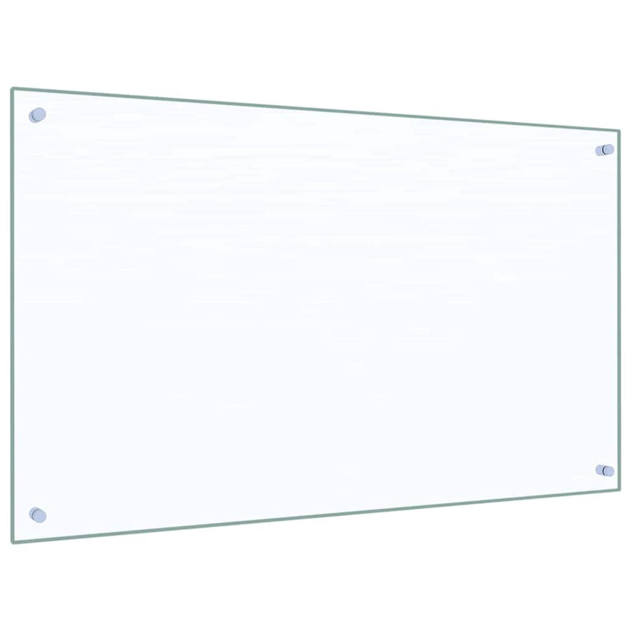 Kitchen Backsplash 2 pcs Transparent 100 x 60 cm Tempered Glass