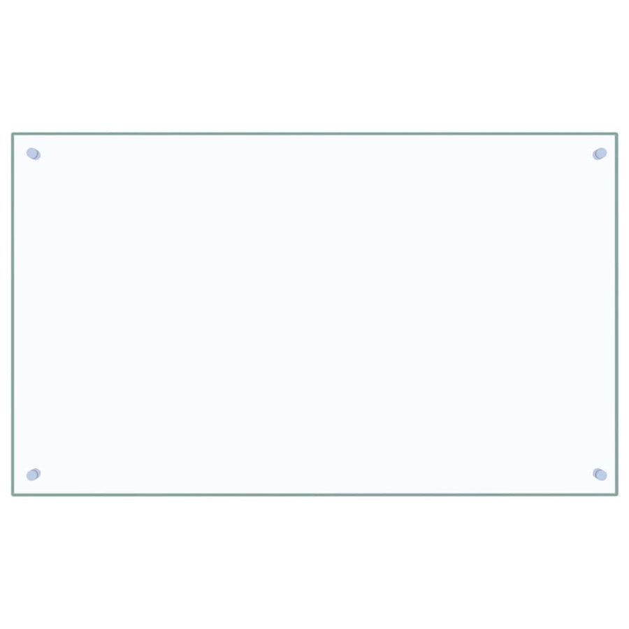 Kitchen Backsplash 2 pcs Transparent 100 x 60 cm Tempered Glass