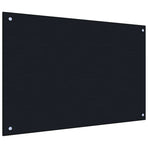 Kitchen Backsplash 2 pcs Black 90 x 50 cm Tempered Glass