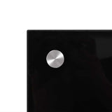 Kitchen Backsplash 2 pcs Black 90 x 60 cm Tempered Glass - 45-Degree Angle