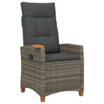 reclining chair with tea plate Poly Rattan