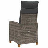 reclining chair with tea plate 62 x 64 x 112 cm Poly Rattan - Top-Down View