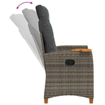 reclining chair with tea plate Poly Rattan