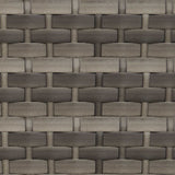 Garden sofa set with Cushion 2 pcs Grey Poly Rattan and Steel