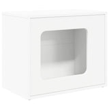 Cat House White 51 x 30 x 42 cm Engineered Wood - Front View