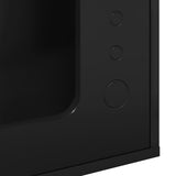 Cat House Black 51 x 30 x 42.5 cm Engineered Wood - Low Angle