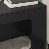 Cat House Black 51 x 30 x 42.5 cm Engineered Wood - Top-Down View