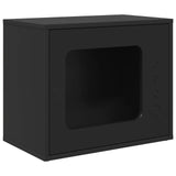 Cat House Black 51 x 30 x 42.5 cm Engineered Wood