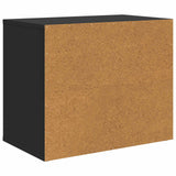 Cat House Black 51 x 30 x 42.5 cm Engineered Wood - Close-Up Angle