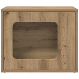 Cat House Artisian Oak 51 x 30 x 42.5 cm Engineered Wood - 45-Degree Angle