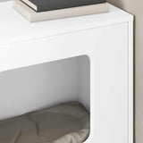 Cat House White 51 x 30 x 52 cm Engineered Wood - Top-Down View