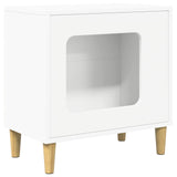 Cat House White 51 x 30 x 52 cm Engineered Wood - Front View