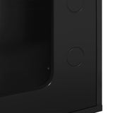 Cat House Black 51 x 30 x 52 cm Engineered Wood - Low Angle