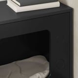 Cat House Black 51 x 30 x 52 cm Engineered Wood - Top-Down View