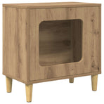 Cat House Artisan Oak 51 x 30 x 52 cm Engineered Wood