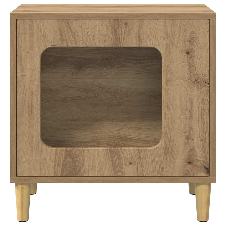 Cat House Artisan Oak 51 x 30 x 52 cm Engineered Wood