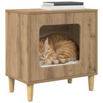 Cat House Artisan Oak 51 x 30 x 52 cm Engineered Wood