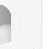 Cat House White 51 x 30 x 52 cm Engineered Wood
