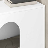 Cat House White 51 x 30 x 52 cm Engineered Wood - Top-Down View