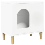Cat House White 51 x 30 x 52 cm Engineered Wood