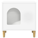 Cat House White 51 x 30 x 52 cm Engineered Wood - 45-Degree Angle